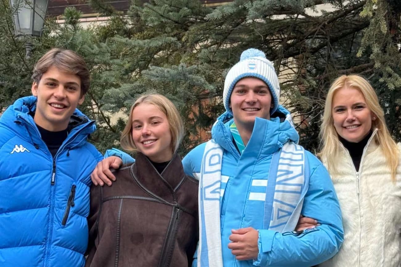 Valeria Mazza acompaña a su hijo Tiziano en los Juegos Olímpicos de Invierno: participará en esquí alpino