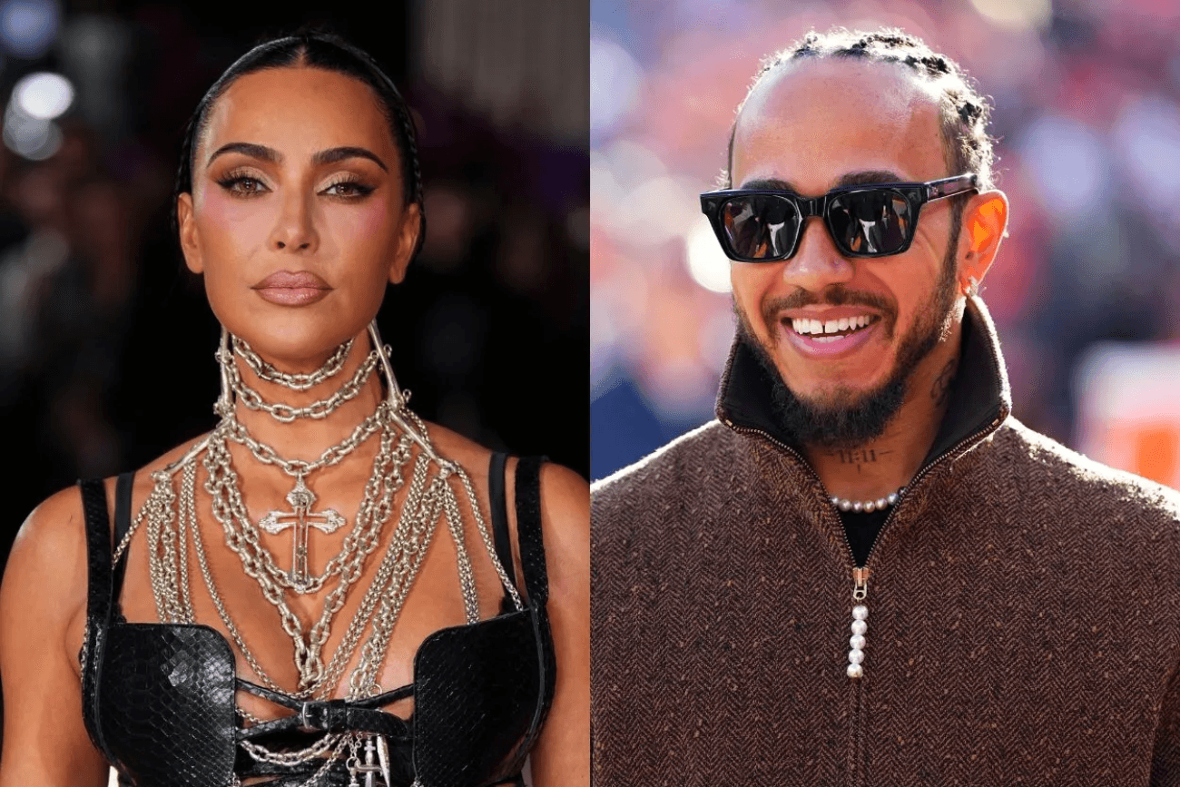 La foto que confirma la relación entre Lewis Hamilton y Kim Kardashian en el Super Bowl 2026