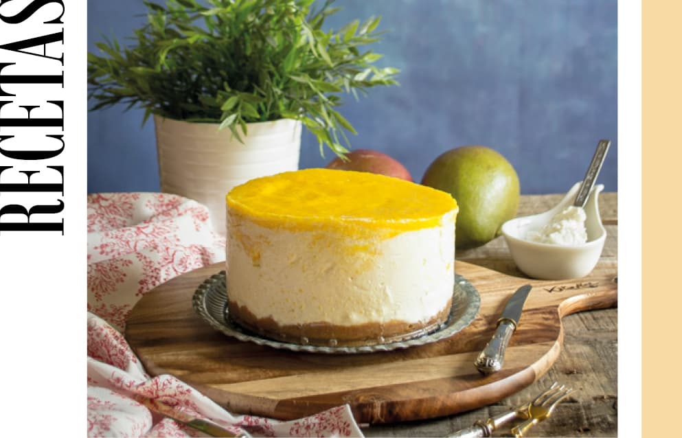 #RECETASOCIO – Tarta helada de queso y mango