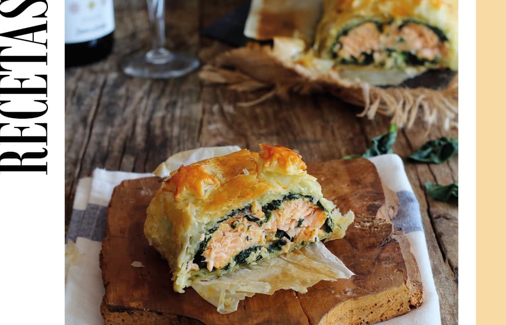 #RECETASOCIO – HOJALDRE DE SALMÓN Y ESPINACAS A LA CREMA