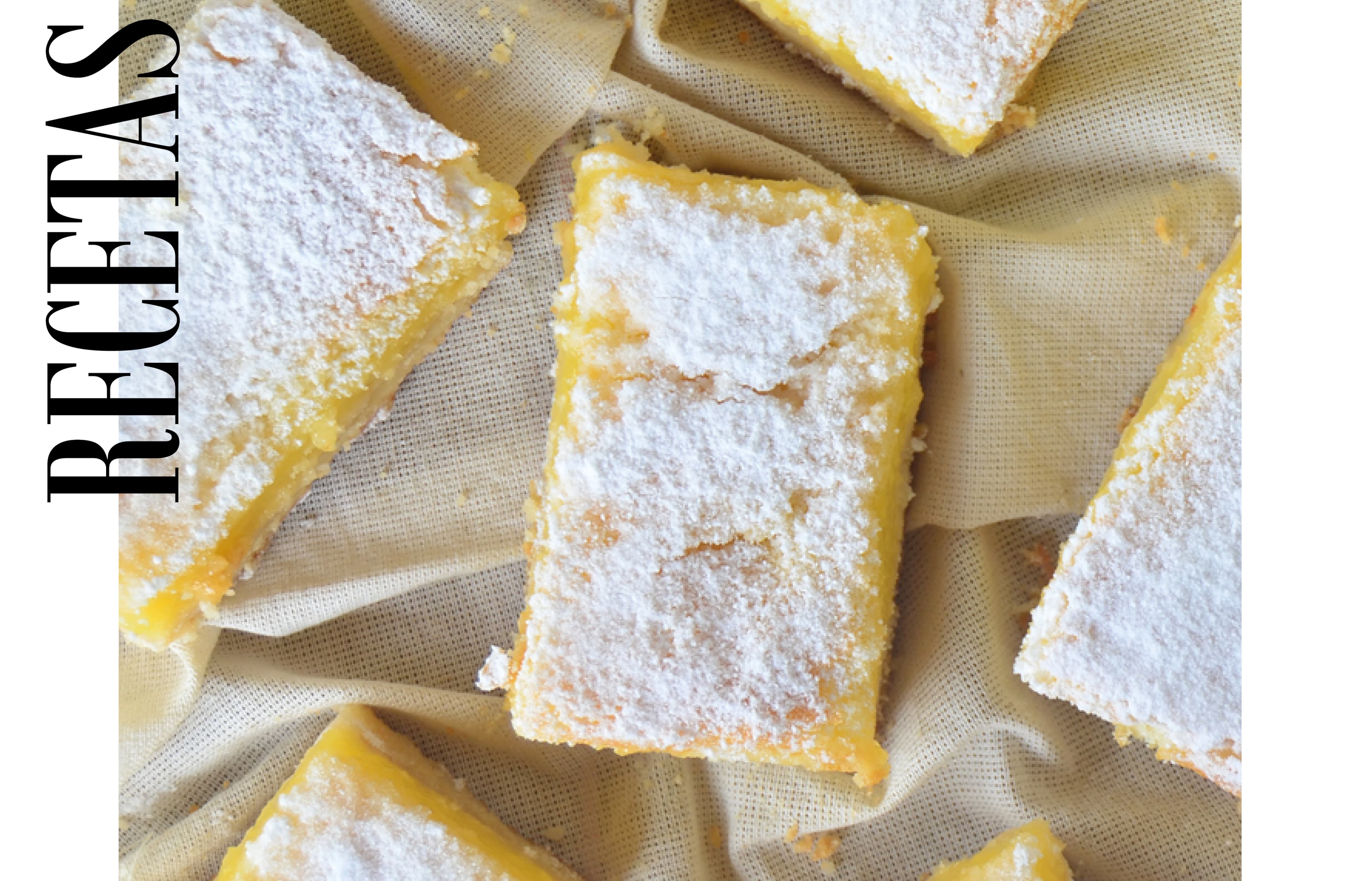 #RECETASOCIO – Barritas de limón