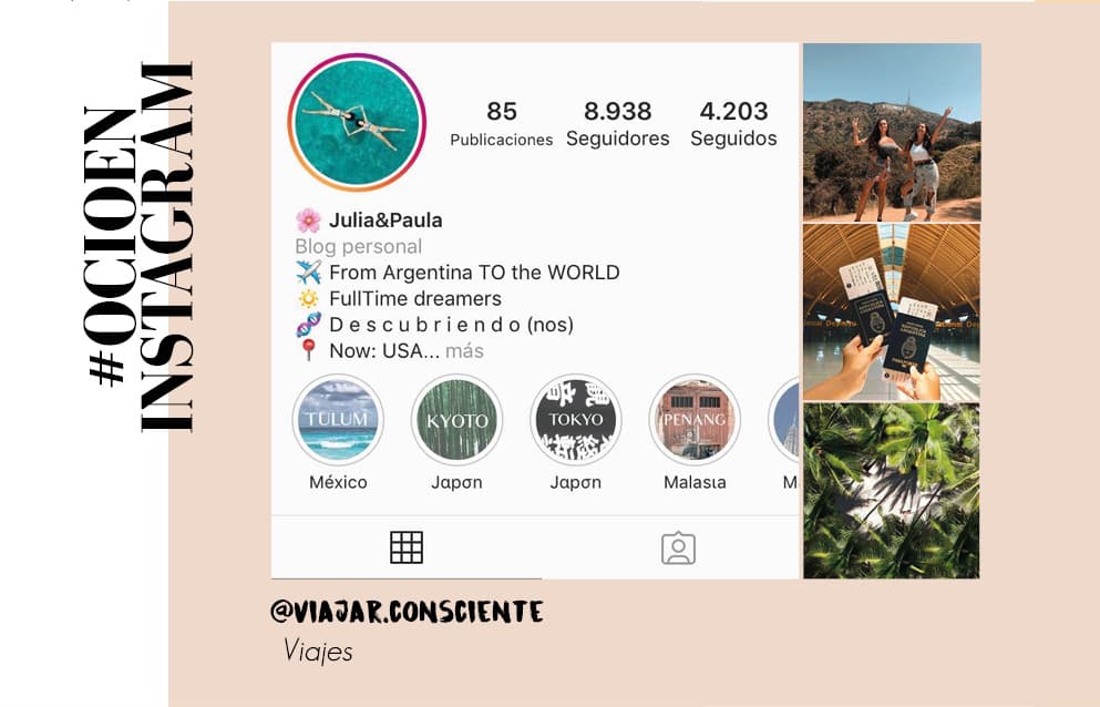 #OCIOENINSTAGRAM – Viajar Consciente