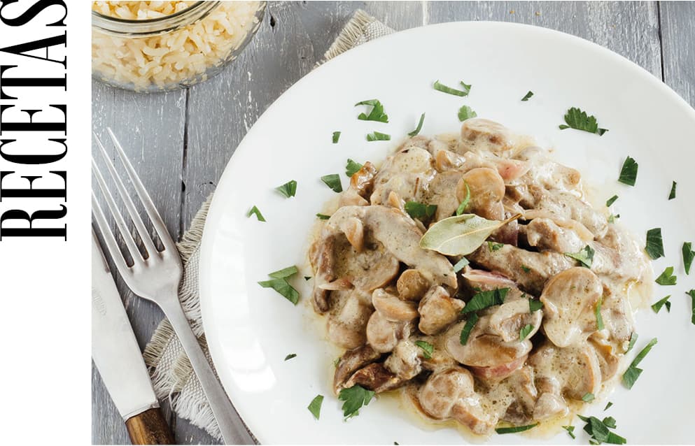 #RECETASOCIO – TERNERA AL STROGONOFF