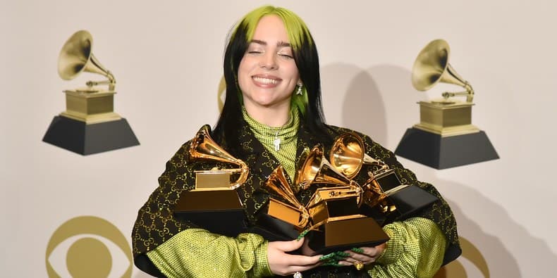 Billie Eilish la cantante que brilló en los premios Grammy ¿La conoces?