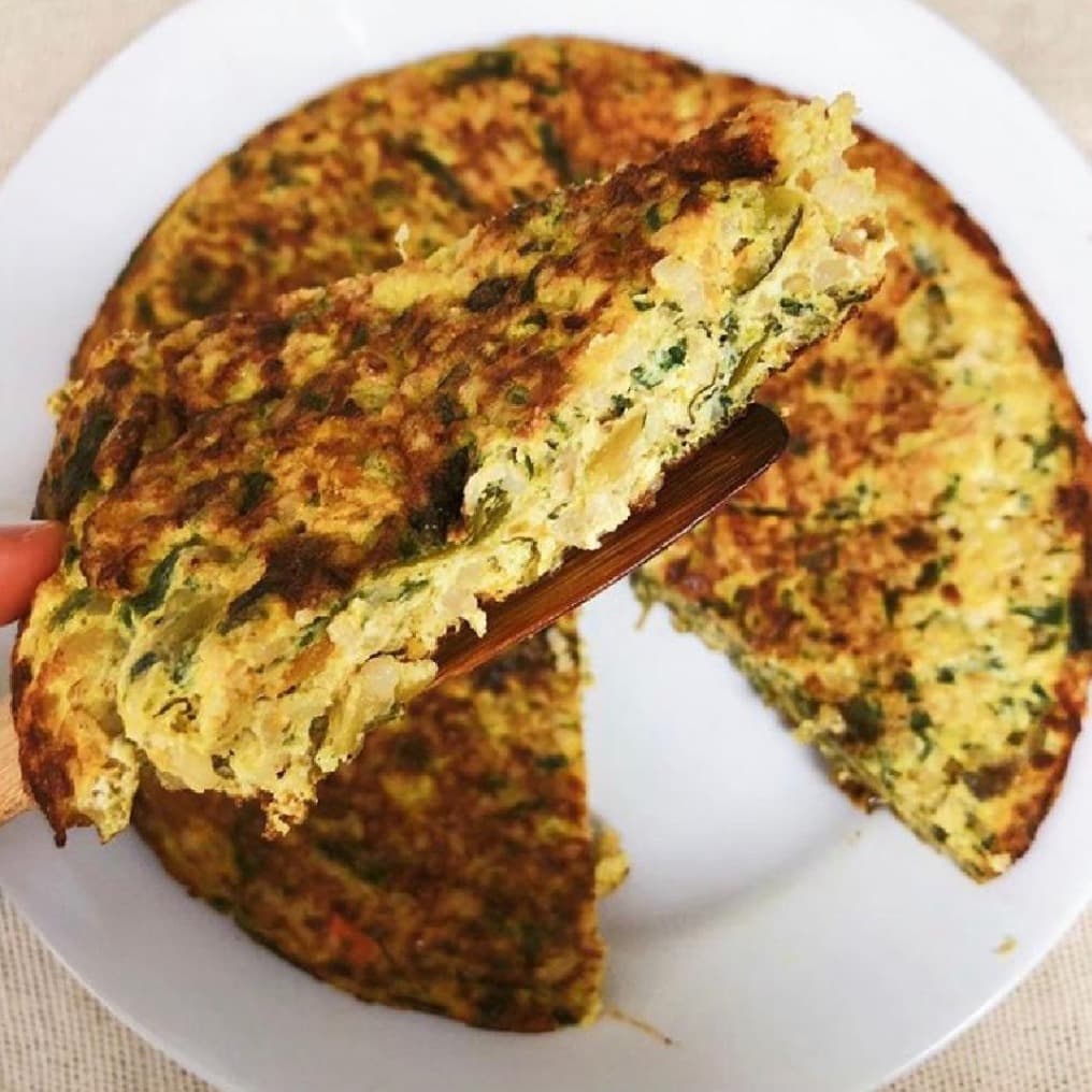#OCIORECETAS – TORTILLA DE ESPINACA Y VERDURAS