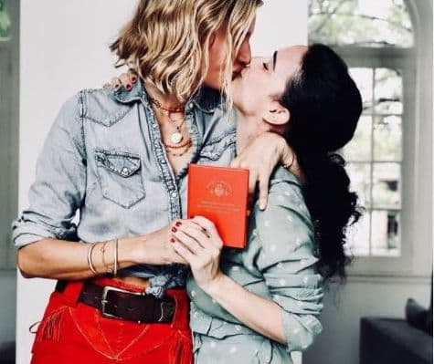 ¿Que pasó con la foto de Dolores Barreiro besando a una mujer con una libreta de casamiento?